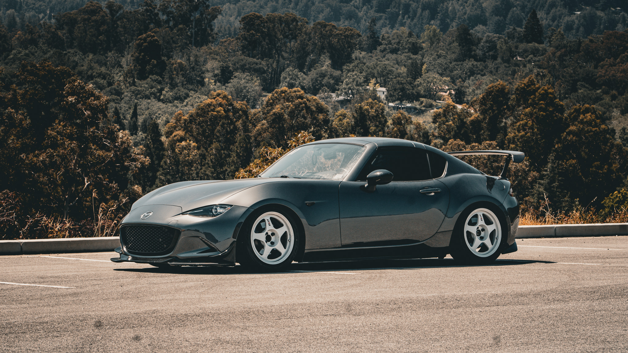 2019 Mazda Miata in Machine Gray