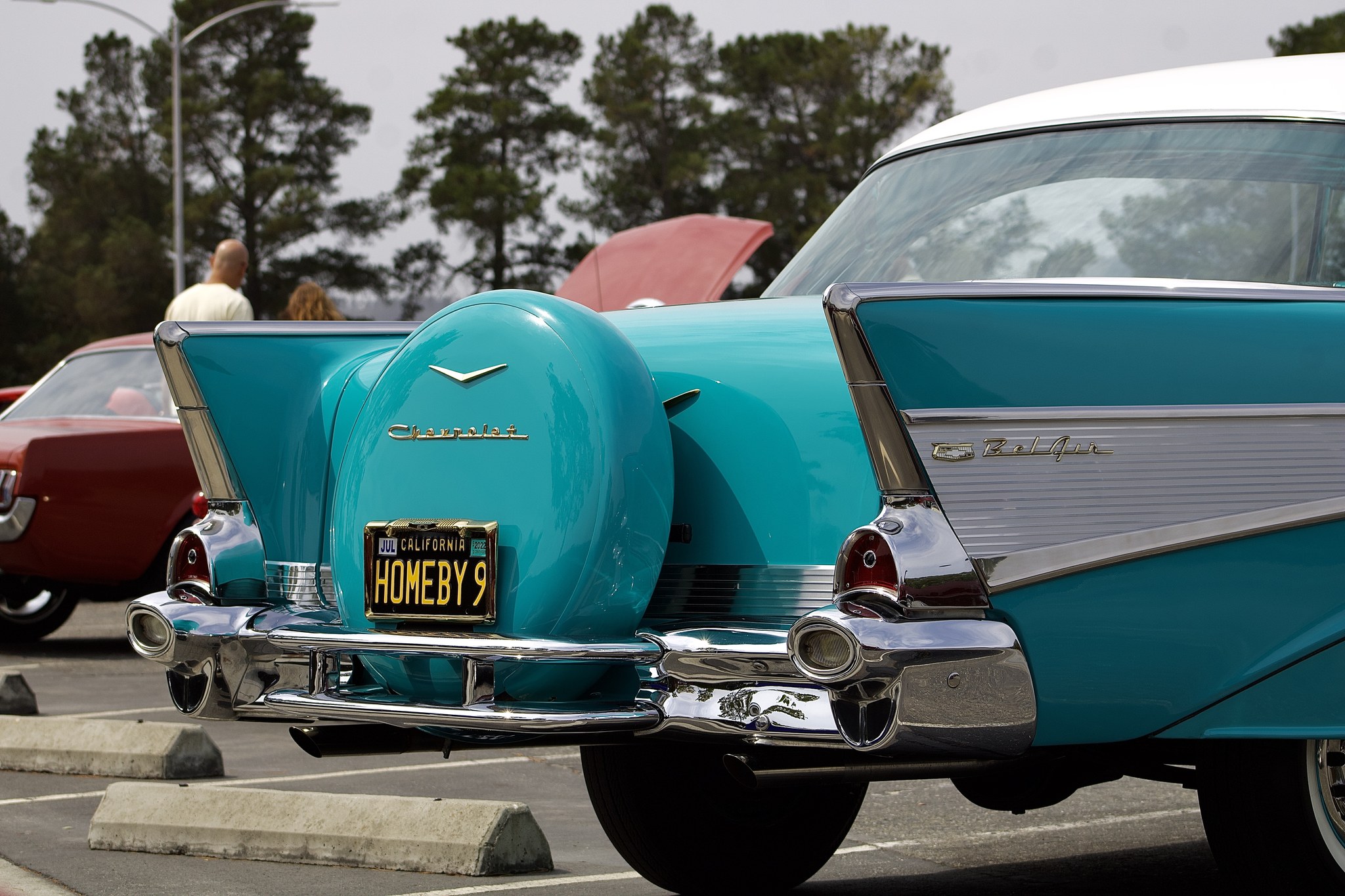 1957 Chevrolet Bel Air in Turquoise and White