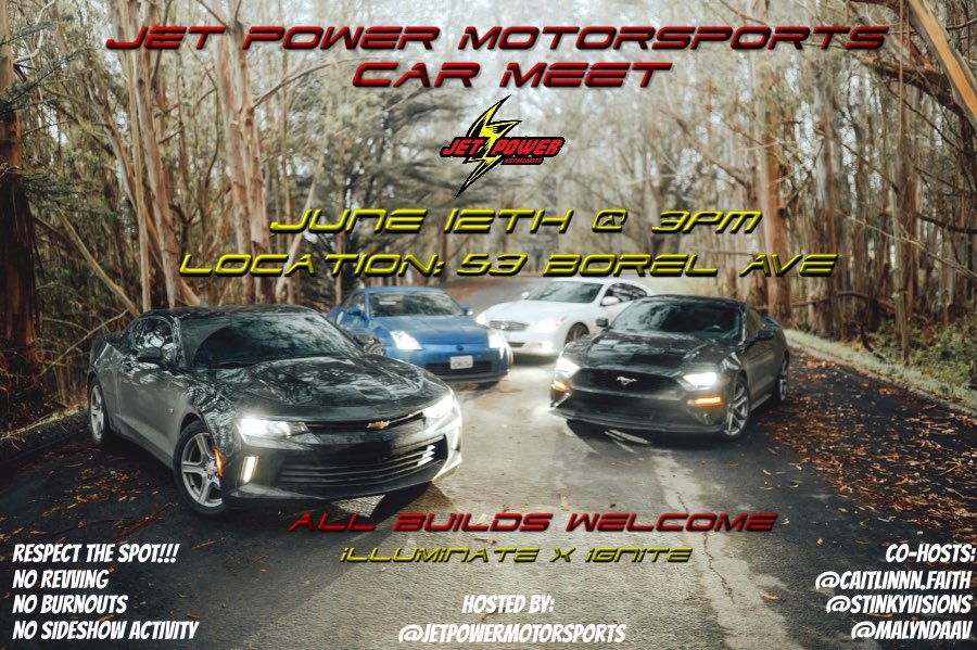 2017 Chevrolet Camaro in Black, 2005 Nissan 350Z in Blue, 2011 Infiniti G37 in White & 2019 Ford Mustang in Dark Gray